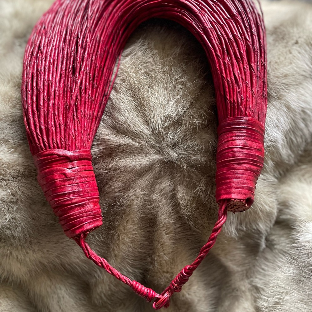 Unique Dramatic Stunning Red Necklace, Never Worn! - image 3